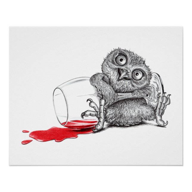 Drinkimg Owl Poster (Front)