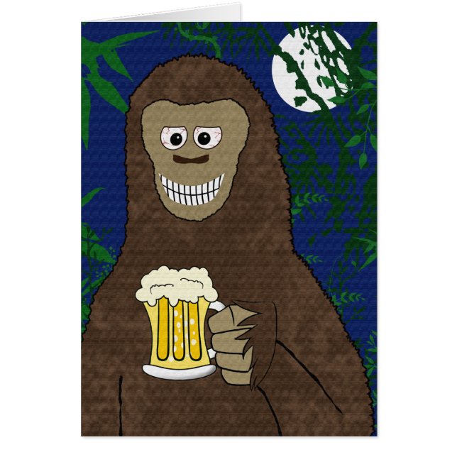 Drinkin' Bigfoot Cards (Front)