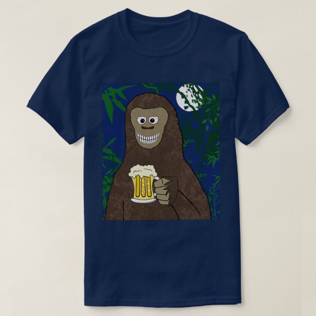 Drinkin Bigfoot T-Shirt (Design Front)