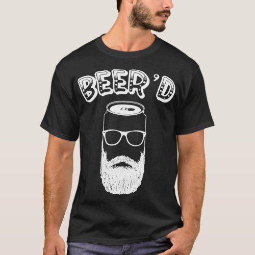 Drinking Beer Funny Beerd Beard Man St Patricks  T_Shirt