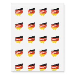 Drinking Beer Ohio Prost German Oktoberfes Temporary Tattoos
