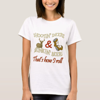 Drinking Beer Shooting Deer T-Shirt