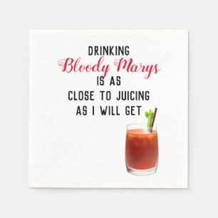 Drinking Bloody Marys Napkins