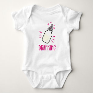 "Drinking" Buddies Twins Baby Bodysuit