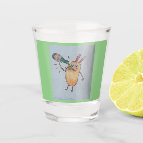 Drinking Chugging vodka rum whiskey funny party Shot Glass