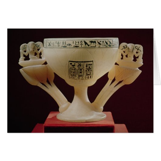 Drinking cup in form of a half-opened lotus cards (Front Horizontal)