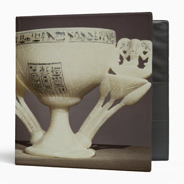 Drinking cup in the form of half-opened lotus 3 ring binder (Front/Inside)