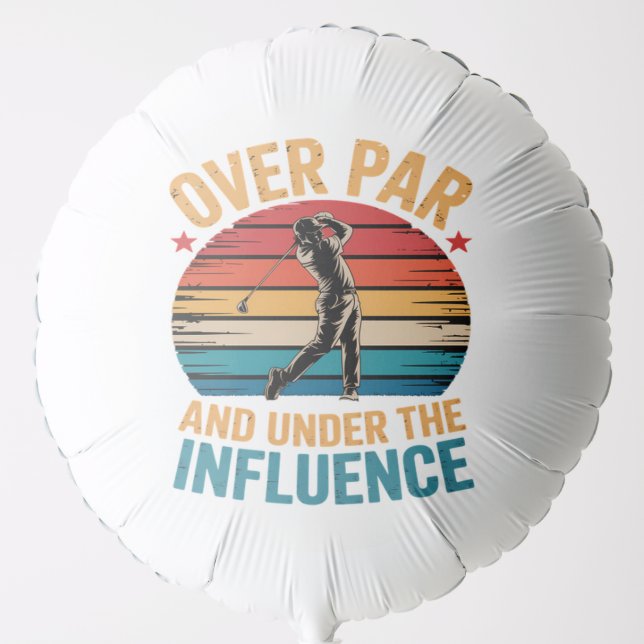 Drinking Funny Golfing Balloon (Front)