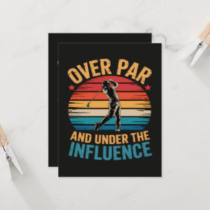 Drinking Funny Golfing Invitation