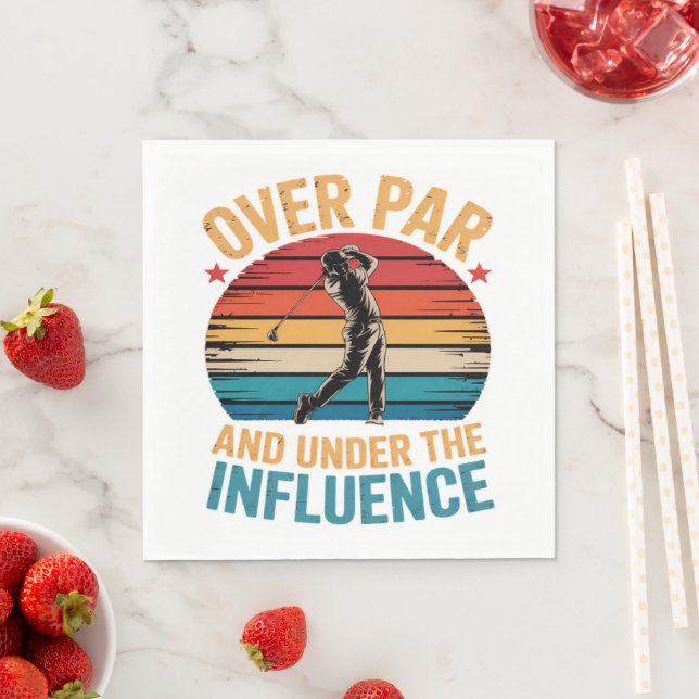 Drinking Funny Golfing Napkins (Insitu)