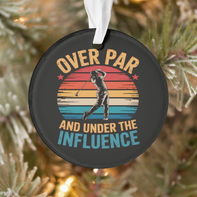 Drinking Funny Golfing Ornament (Tree)