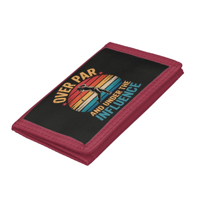 Drinking Funny Golfing Tri-fold Wallet (Bottom)