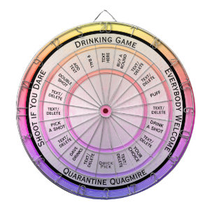 Drinking Game All Custom Text Regulation Dart Board