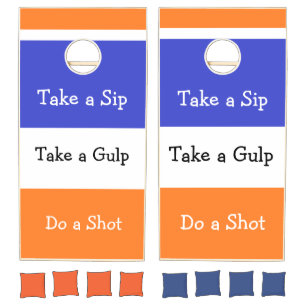 "Drinking Game" Humor Corn Hole Game Funny