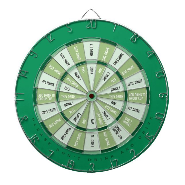 Drinking Game in Green Dart Board (Front)