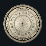 Drinking Game Quarantine Quagmire  Regulation Dart Board<br><div class="desc">This is a great way to enjoy a game during quarantine days. I filled in a few tasks for missed shots "drink a shot""your choice" You make up the rules. All the text can be deleted or changed. If you change it make sure your lines fit and you can read...</div>