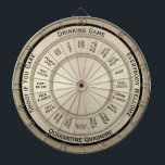 Drinking Game Quarantine Quagmire  Regulation Dart Board<br><div class="desc">This is a great way to enjoy a game during quarantine days. I filled in a few tasks for missed shots "drink a shot""your choice" You make up the rules. All the text can be deleted or changed. If you change it make sure your lines fit and you can read...</div>