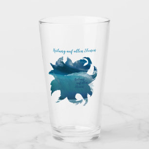 drinking glass "Healing at all levels"