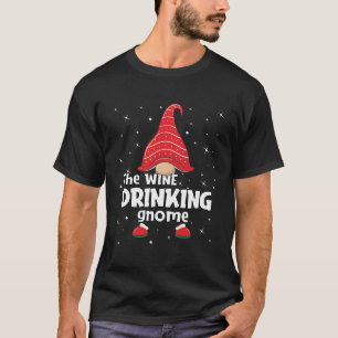Drinking Gnome Family Matching Christmas Funny Gif T-Shirt