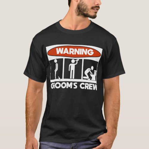 Drinking Groom Squad Funny Men Crew Bachelor Party T_Shirt