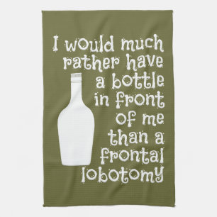 Drinking humor custom color kitchen towel