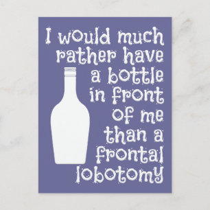 Drinking humor custom color postcard