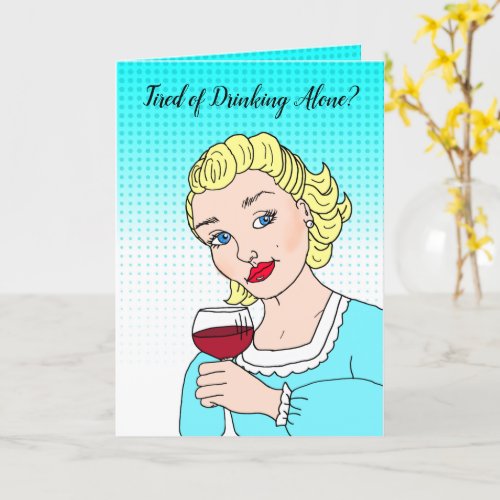 Drinking Humor Friendship Card