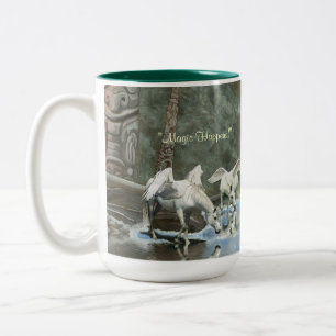 DRINKING PEGASI & TOTEMS Fantasy Art Mug
