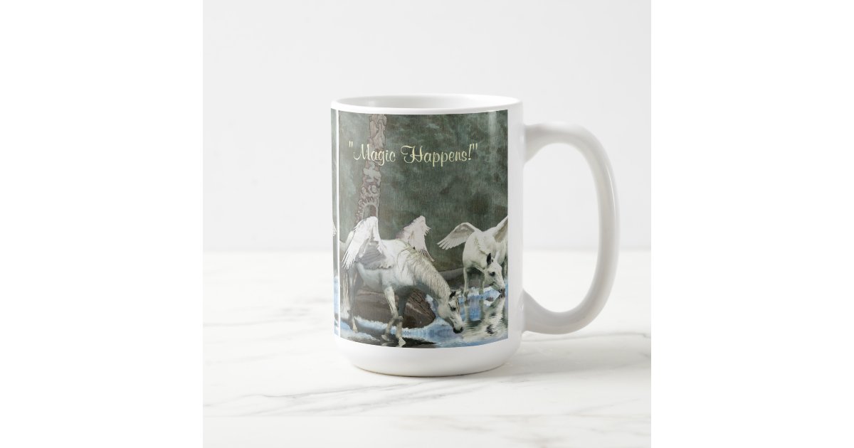 DRINKING PEGASI & TOTEMS Fantasy Art Mug | Zazzle