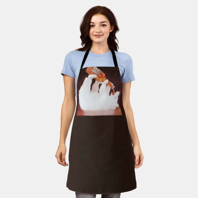 DRINKING POLAR BEER FLASK APRON (Worn)