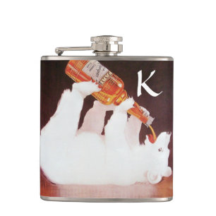 DRINKING POLAR BEER MONOGRAM FLASK