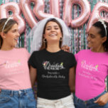 Drinking Squad Custom Bachelorette Wedding T-Shirt<br><div class="desc">This design was created though digital art. It may be personalized in the area provide or customizing by choosing the click to customize further option and changing the name, initials or words. You may also change the text color and style or delete the text for an image only design. Contact...</div>