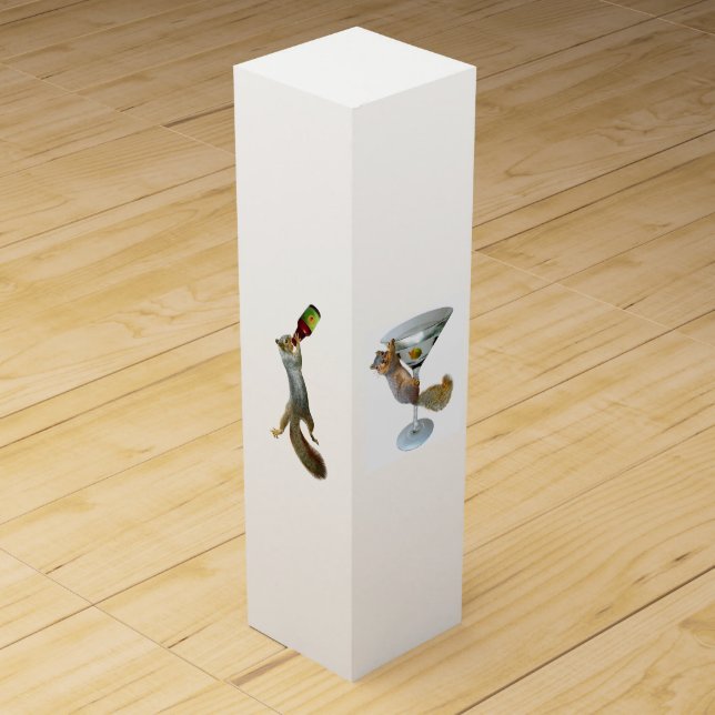 Drinking Squirrels Wine Box (Front)