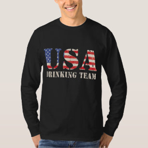 Drinking Team Funny USA Patriotic Gag for Party Dr T-Shirt