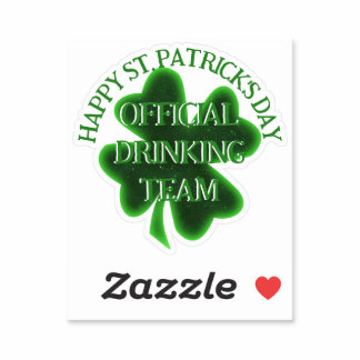 Drinking Team St. Patrick's Day Sticker