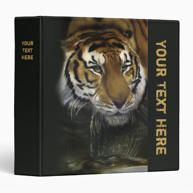 Drinking Tiger 3 Ring Binder (Front/Spine)
