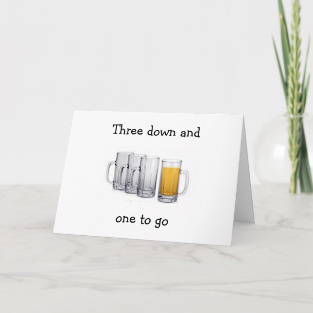 "DRINKING TO YOUR SUCCESS" CARD (Front)