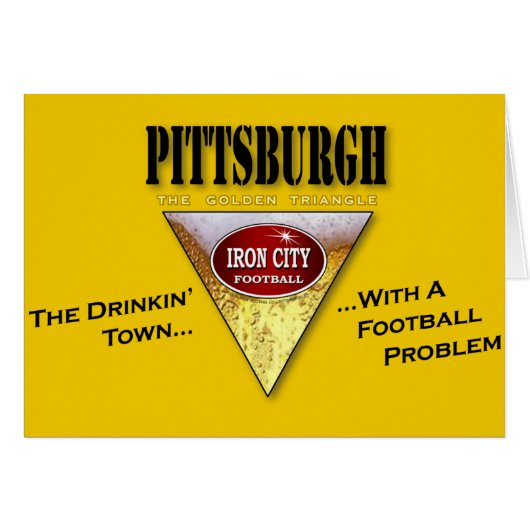 Drinking Town with a Football Problem Cards (Front Horizontal)