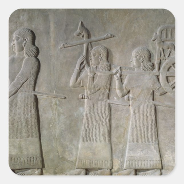 Drinking vessels & the Royal chariot Square Sticker (Front)