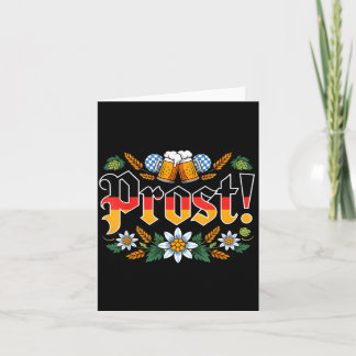 Drinking vintage german prost men women card