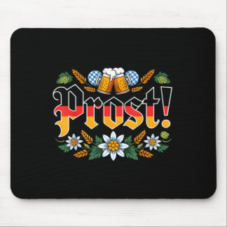 Drinking vintage german prost men women mouse pad