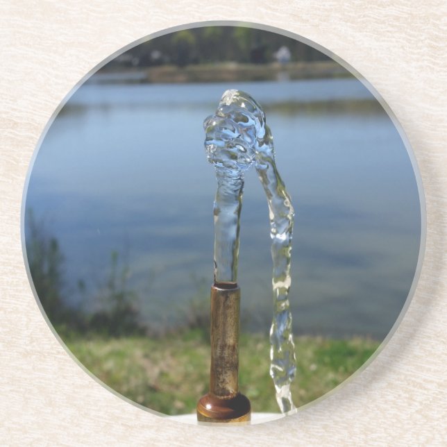 drinking water drink coaster (Front)