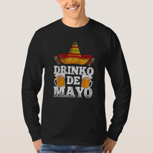 Drinko De Mayo Sombrero Taco  Cinco De Mayo Party T_Shirt