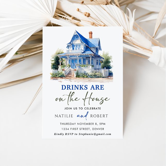 Drinks Are On The House Housewarming Party Invitation (Creator Uploaded)