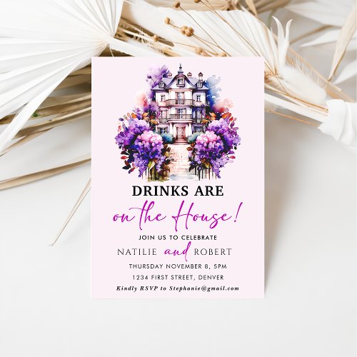 Drinks Are On The House Housewarming Party Invitation