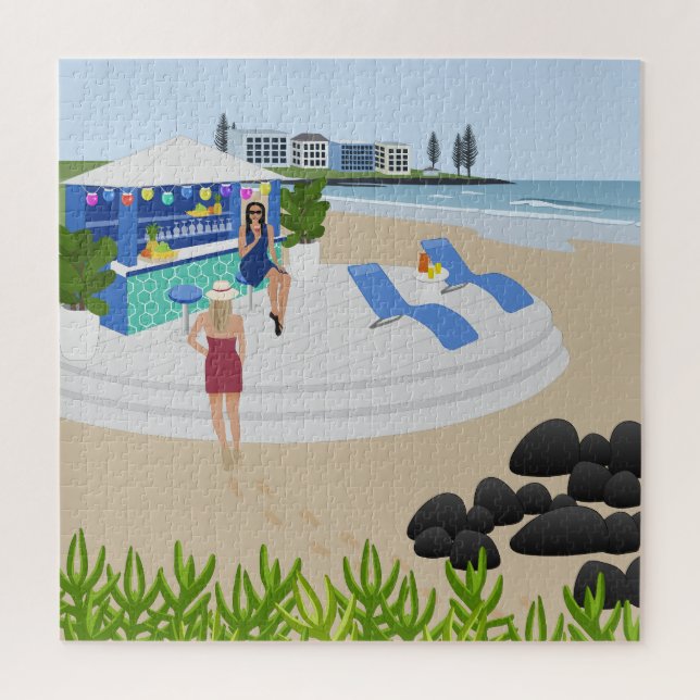 Drinks at the Beach Bar Jigsaw Puzzle (Vertical)
