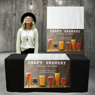 Drinks Beer Pop Up Shop Table Runner Sign Photo Tapestry