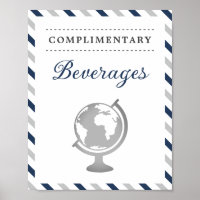 Drinks Beverages Navy Gray Travel Airplane Airline