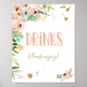 Drinks Cheers Miss Onederful Girl Birthday Sign