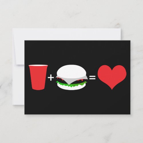 drinks  hamburgers  love invitation